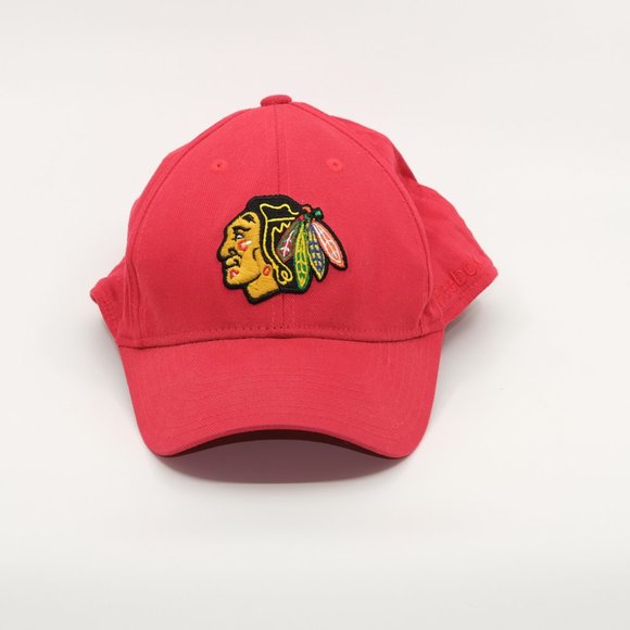 Reebok L/XL Chicago Blackhawks Red Hat - Picture 1 of 6